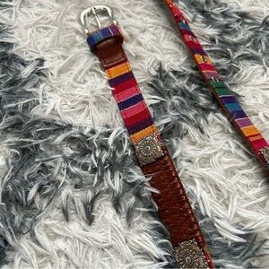 Fossil  Rainbow Leather Belt